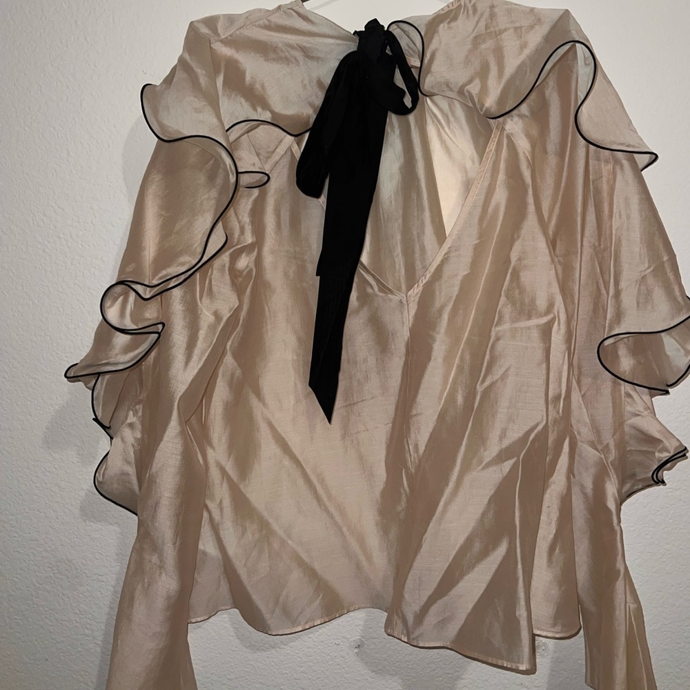 & Other Stories blouse with ruffle sleeves - Picture 6 of 7